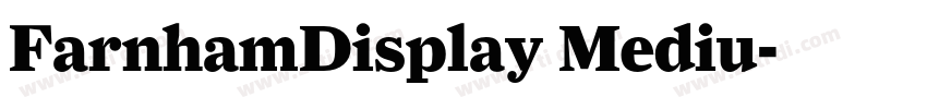 FarnhamDisplay Mediu字体转换 FarnhamDisplay Mediu字体转换